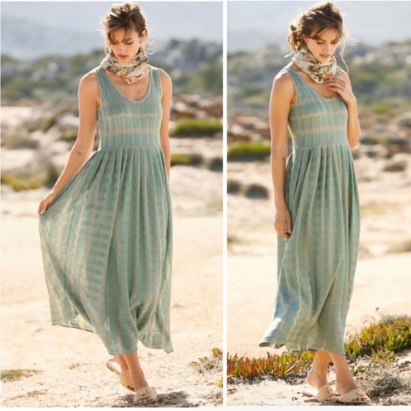 Peruvian Connection Seascape Sleeveless Tank Pull Over Dress - Picture 1 of 15